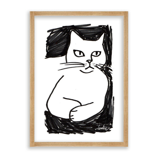 Gatto Perplesso Print