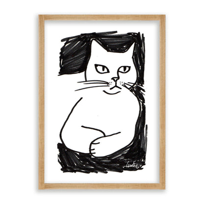 Gatto Perplesso Print