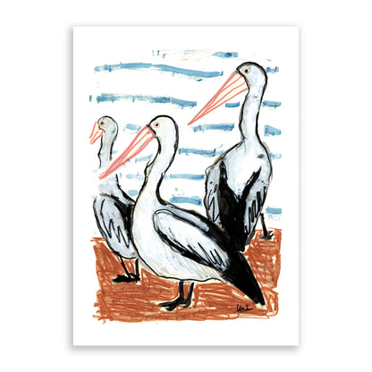 Pelicans Print